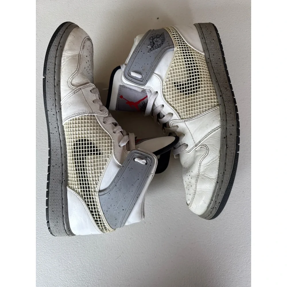 Nike Air Jordan 1 Retro 89 White Cement Grey 599873-104 Mens 11.5 High Top